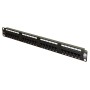 Excel Structured Cabling 24 Port Cat5e Patch Panel Black