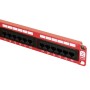 Excel 24 Port Cat5e Patch Panel 1U UTP Punch Down - Red