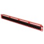 Excel 24 Port Cat5e Patch Panel Red - Patchsave Solutions