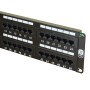 Excel 48 Port Cat5e Patch Panel 2U UTP Punch Down - Black