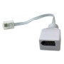 RJ11 Plug to BT Socket Adapter Leaded White