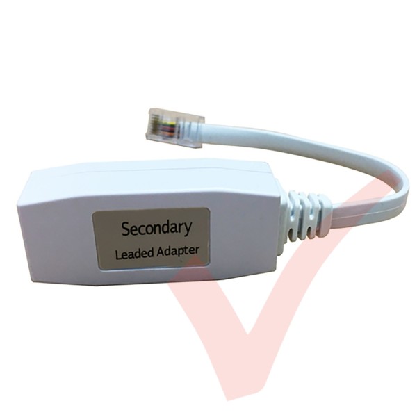 Secondary Leaded 0.2Mtr Telephone Adapter RJ45 - BT Socket White