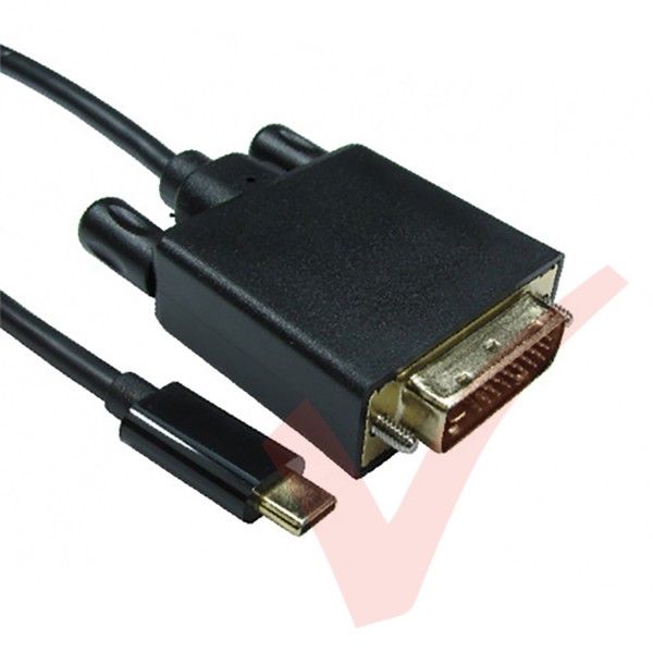 USB Type C Male to DVI Male Cable