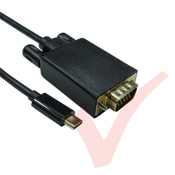 USB Type C Male to VGA Male Cable