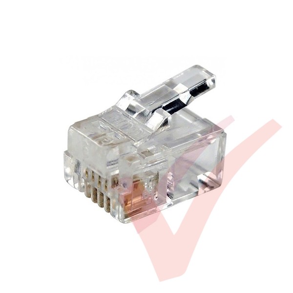 RJ11 Plug Jack (6P4C) 50 Pack