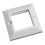 Excel Single Gang Bevelled Faceplate 100-712