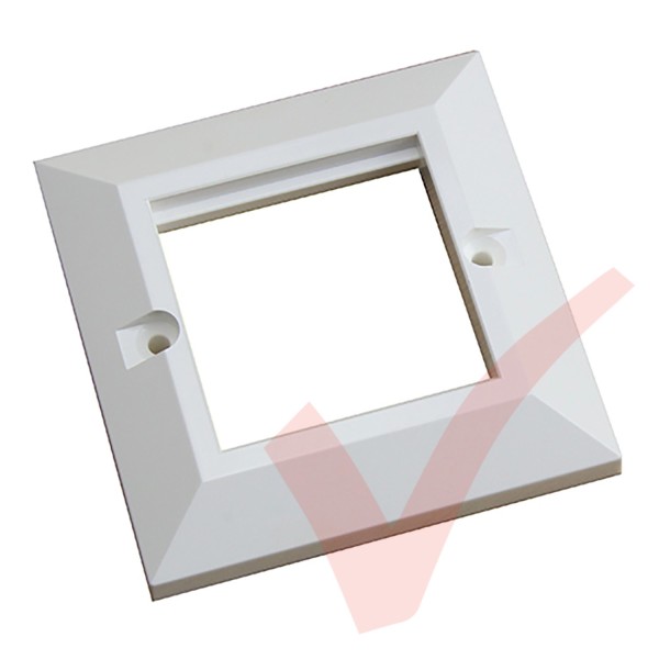 Excel Single Gang Bevelled Faceplate 100-712