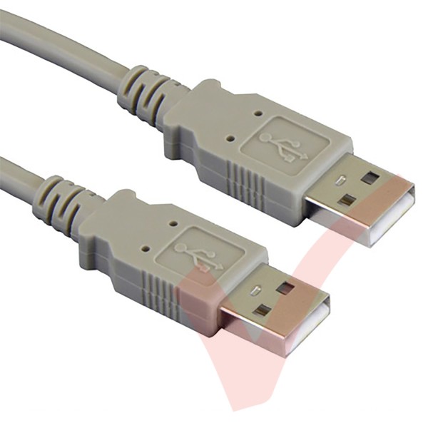 Beige - USB 2.0 Premium Data Cable A Male to A Male