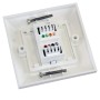 Excel Cat5e Single Faceplate|1x RJ45 White Module