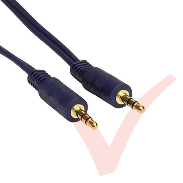 Dark Blue - 3.5mm Stereo Male - Male Audio Cable