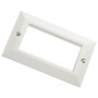 Excel Double Gang Bevelled Faceplate