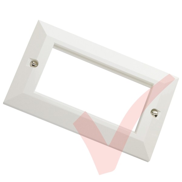 Excel Double Gang Bevelled Faceplate