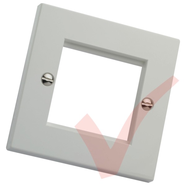 Excel Single Gang Flat Faceplate