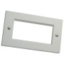 Excel Double Gang Flat Faceplate