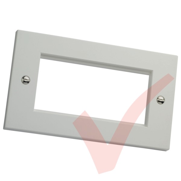 Excel Double Gang Flat Faceplate
