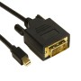 Black - Mini Display Port Male - DVI Male