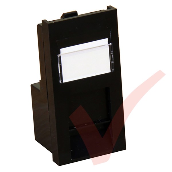 Excel Cat5e RJ45 UTP Low Profile Module Black