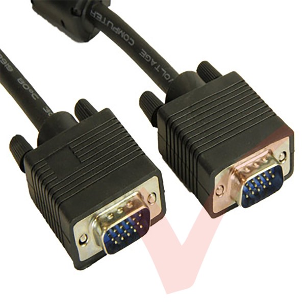 Black - SVGA HD15 Male-Male Cable