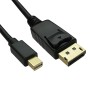 Black - Mini Display Port Male - Display Port Male