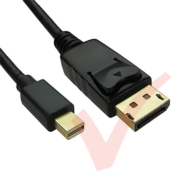 Black - Mini Display Port Male - Display Port Male