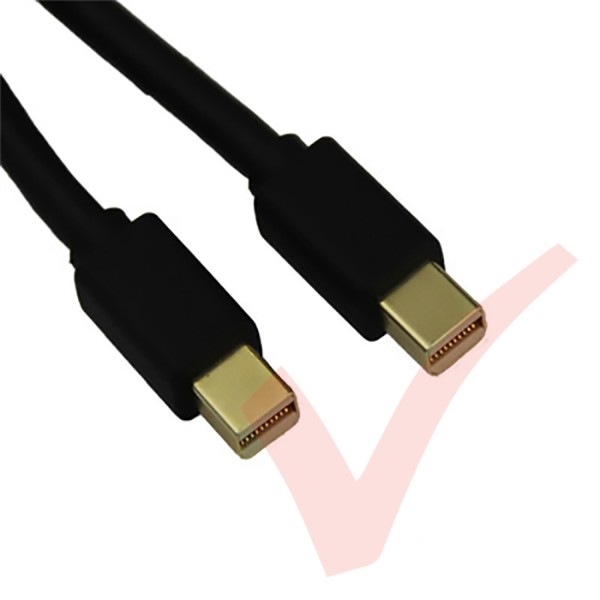 Black - Mini Display Port Male - Mini Display Port Male