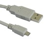 1.8Mtr Beige - USB 2.0 Data Cable A Male to MICRO B