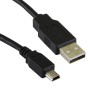 Black - USB 2.0 A Male to MINI B Data Cable