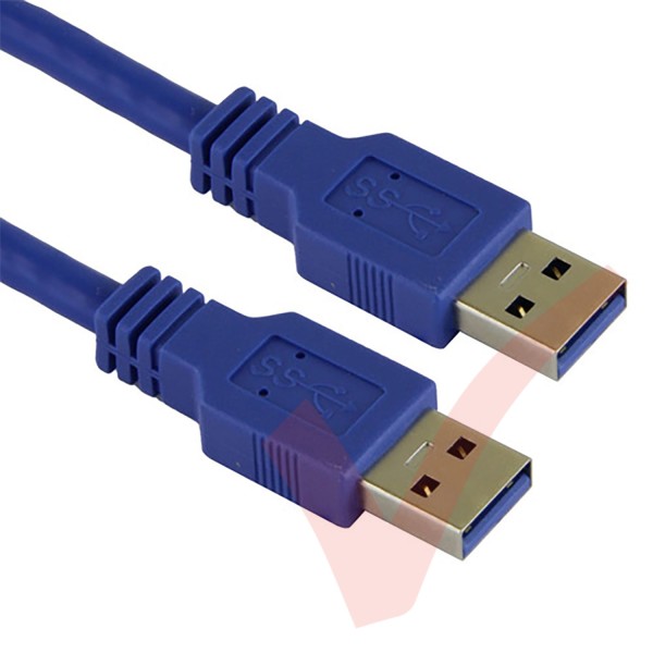 Blue - USB 3.0 A Male to A Male Data Cable