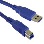Blue - USB 3.0 A Male to B Male Superspeed Data Cable