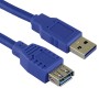 Blue - USB 3.0 A Male to A Female Superspeed Data Cable