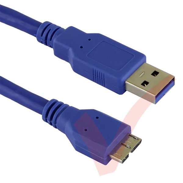 2Mtr Blue - USB 3.0 A Male to Micro B Male Superspeed Data Cable
