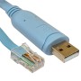 1.8m Console Cable USB Type A Male to RJ45 Male
