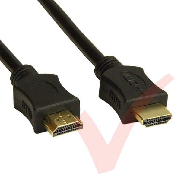 Black - HDMI High Speed Ethernet, support 3D - 2k & 4k Resolution, Gold Connectors