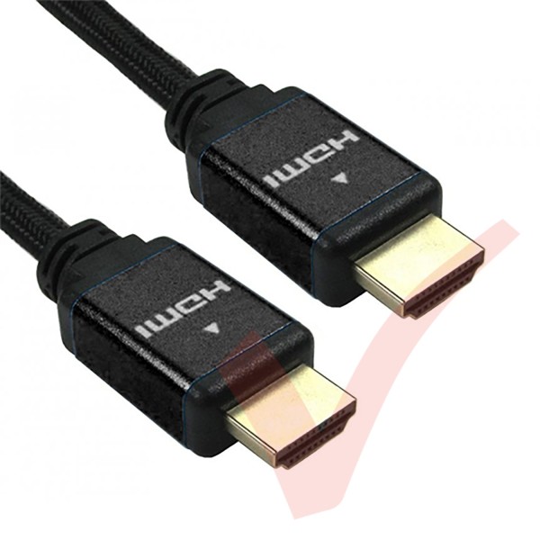 HDMI 8k Ultra High Speed v2.1 Certified Cable Black Aluminium