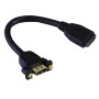HDMI Female Panel Mount - HDMI Female Stubb Adapter