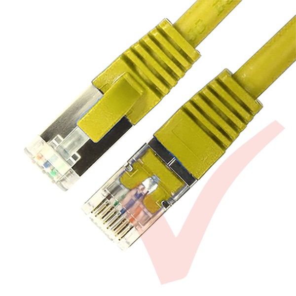 Cat8.1 Patch Cables RJ45 S/FTP LSZH Snagless Booted Yellow