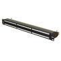 24 Port Cat6a Patch Panel 1U UTP Angled Easy Punch