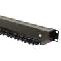 24 Port Cat6a Patch Panel 1U UTP Angled Easy Punch