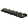 24 Port Cat6a Patch Panel 1U UTP Angled Easy Punch