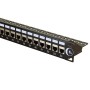 24 Port Cat6a Patch Panel 1U UTP Coupler