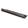 24 Port Cat6a Patch Panel 1U UTP Coupler