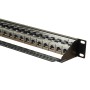 24 Port Cat6a Patch Panel 1U UTP Coupler