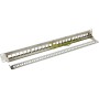 Excel Unloaded Keystone 24 Port 1U Patch Panel Frame Chrome 100-028