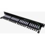 Excel Cat6A Screened PCB 24 Port Punchdown 1U Patch Panel Black 100-032