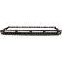 Excel Cat6A Unscreened PCB 24 Port Punchdown 1U Patch Panel Black 100-155