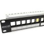 Excel Unloaded Keystone 24 Port 1U Patch Panel Frame Black 100-095