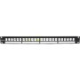Excel Unloaded Keystone 24 Port 1U Patch Panel Frame Black 100-095
