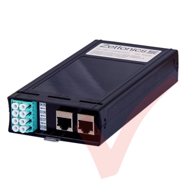 Zettonics Hybrid Cat6A and Fibre Cassette