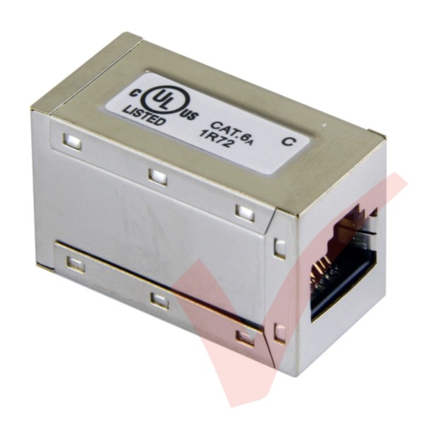 Cat6a RJ45 Shielded Mini Inline Coupler