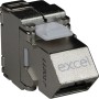 Excel Cat6A STP Screened Angled Keystone Toolless Jack 100-185